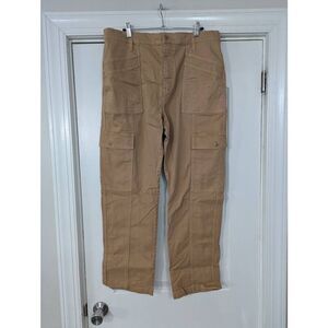 Madewell 90s Straight Cargo Pants women's size 32‎ tan khaki preppy baggy